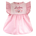 Vestito pappa personalizzato, dettaglio del ricamo, Ricami Veronica