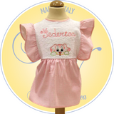 Vestito pappa in spugna personalizzato con nome ricamato, Ricami Veronica