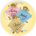 Doudou personalizzato con il nome del bambino ricamato, Ricami Veronica
