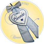Fiocco nascita appeso alla porta, Ricami Veronica