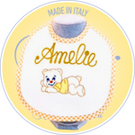 Bavaglio Baby come idea regalo nascita, Ricami Veronica