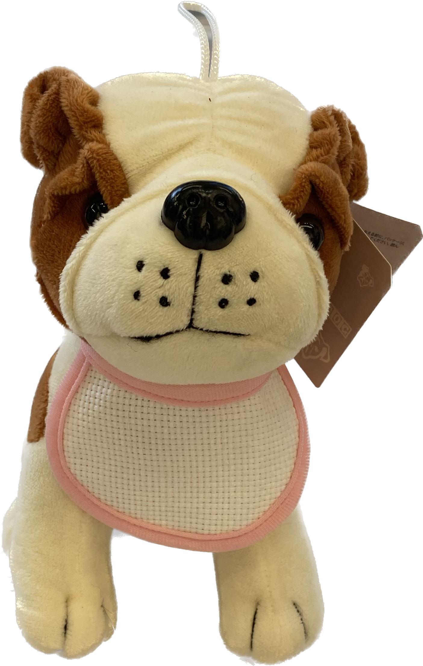 Peluche personalizzato, dettaglio del ricamo a punto catenella, Ricami Veronica