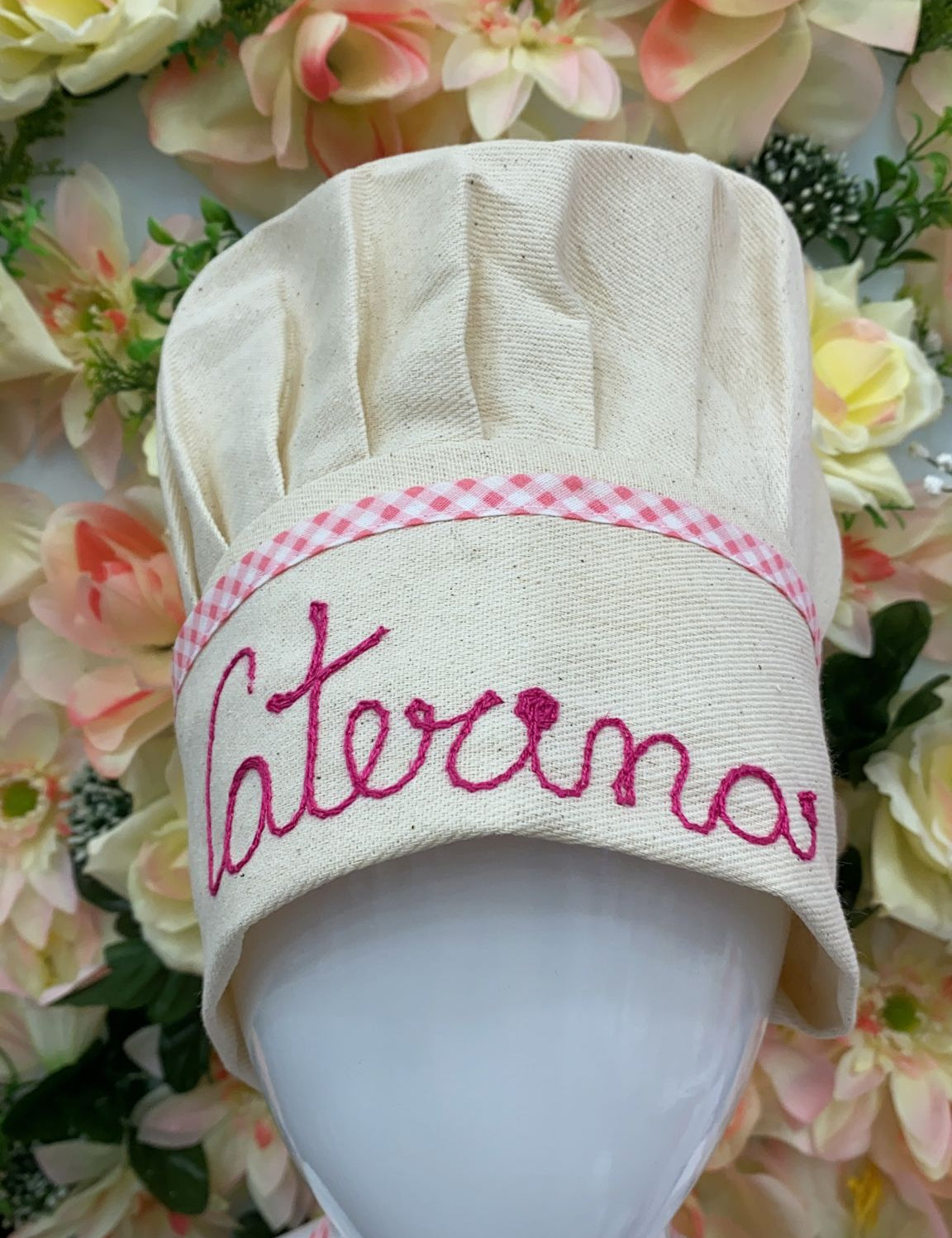 Cappello da chef per bambino personalizzato con nome ricamato, Ricami Veronica