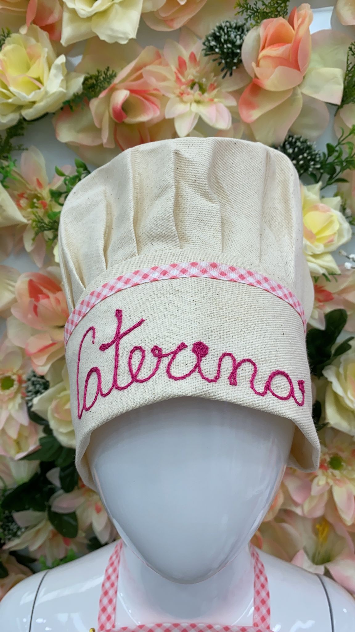 Cappello da chef per bambino personalizzato con nome ricamato, Ricami Veronica