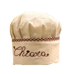Cappello da chef bambino, dettaglio del ricamo, Ricami Veronica