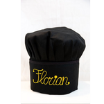 Cappello da chef colorato indossato, Ricami Veronica