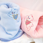 Coperta per lettino in pile personalizzata con nome ricamato, Ricami Veronica