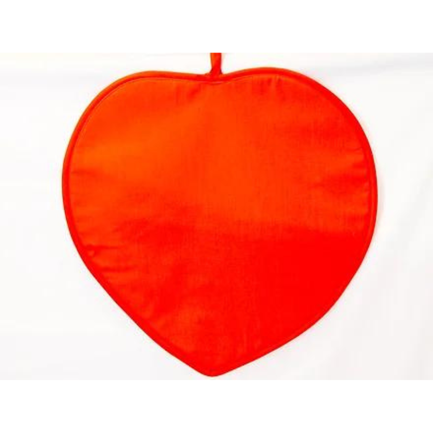 Cuore grande personalizzato, dettaglio del ricamo, Ricami Veronica