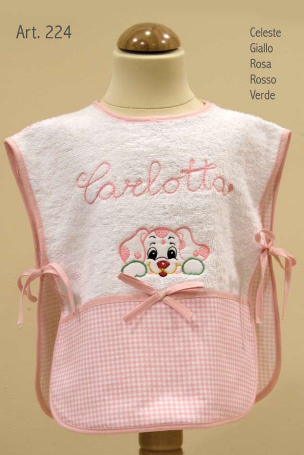Vestito Simona con fiocco ricamato con il nome, Ricami Veronica